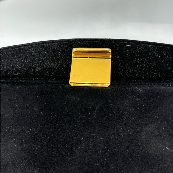 Black Velvet Koret Evening Bag with Attached Change Purse - Picture 2 of 6